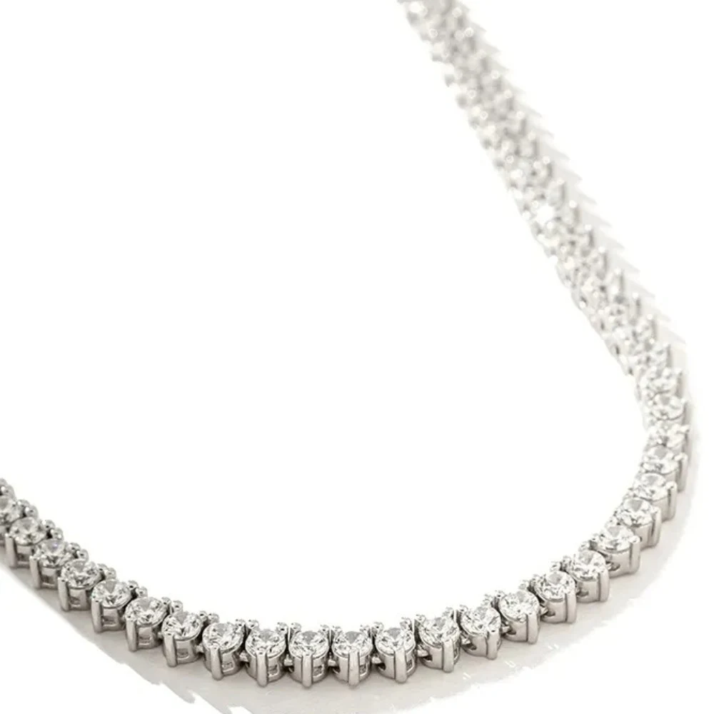 Colar riviera Moissanite 3 garras 3mm, foto 1