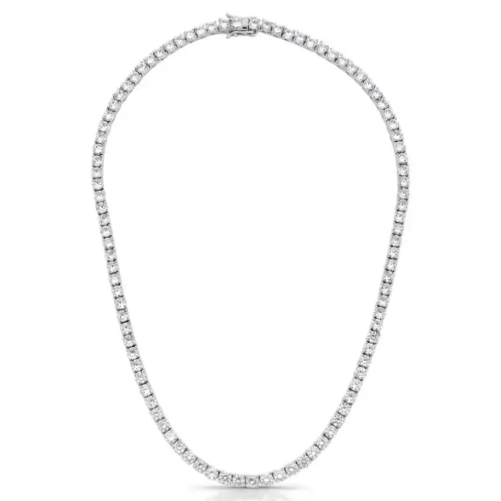 Colar riviera Moissanite 4 garras 4mm, foto 1