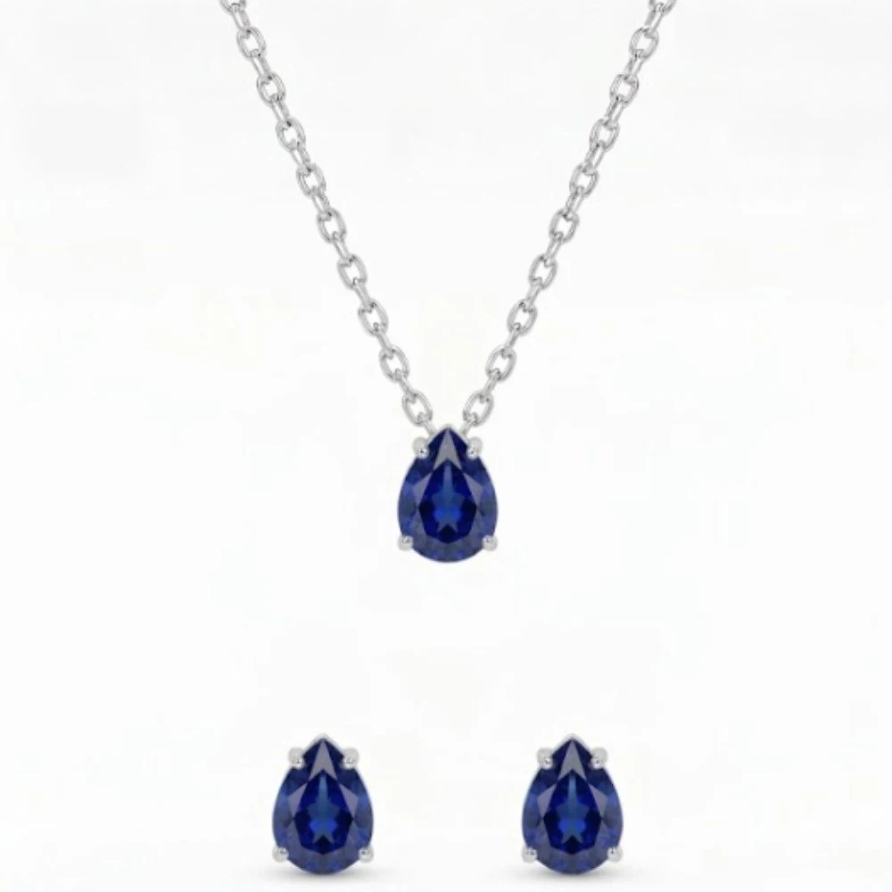 Conjunto mini gota safira, foto 1
