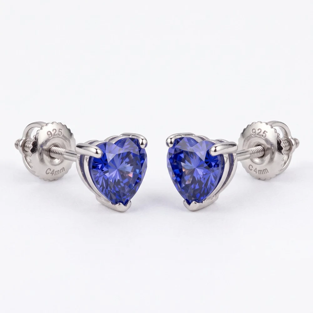Moissanite heart 4x4mm color 0.4ct, foto 1