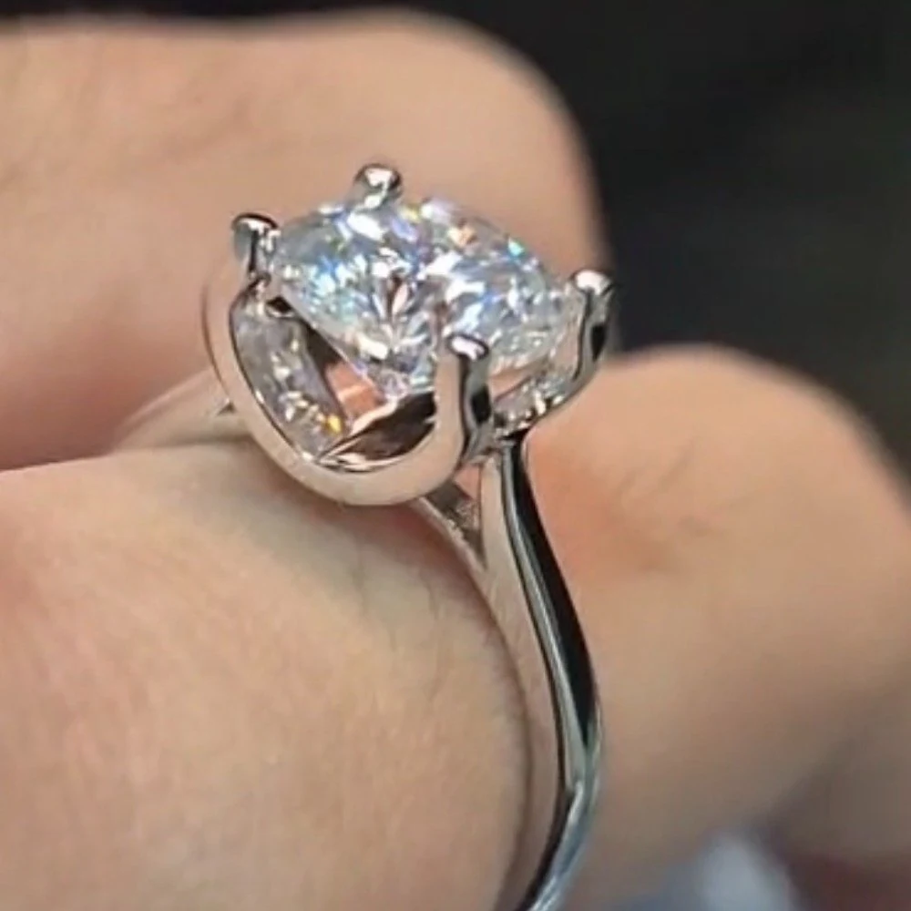 Anel Moissanite 8mm 2.0ct, foto 1